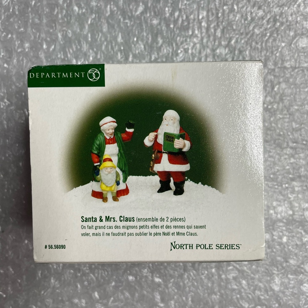 Department 56 "Santa and Mrs Claus" Figurine